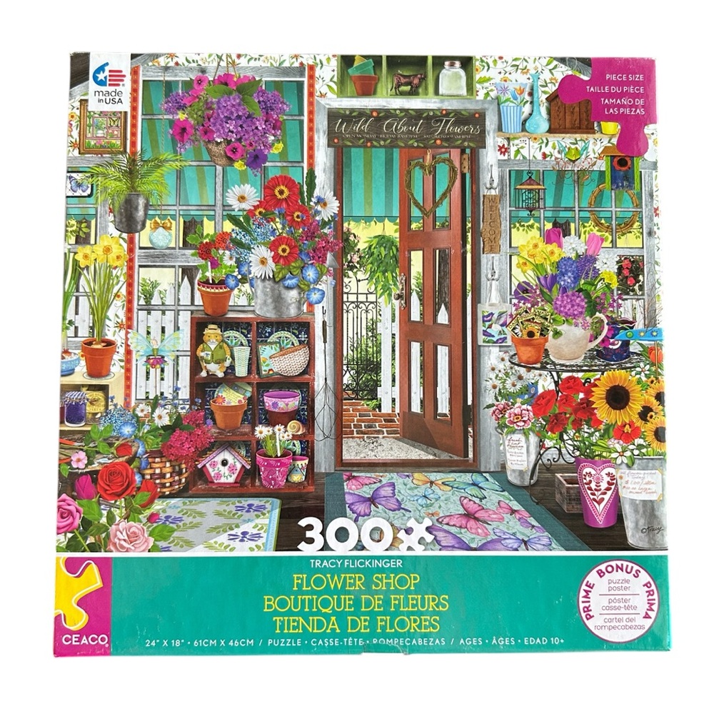 CEACO Flower Shop 300 Piece Puzzle in very good preowned condition